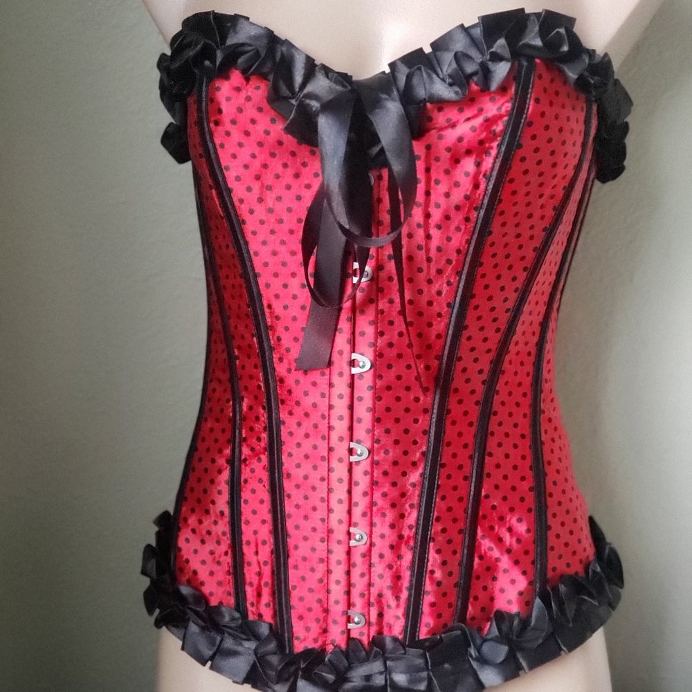 Red/Black Cabaret Style Corset